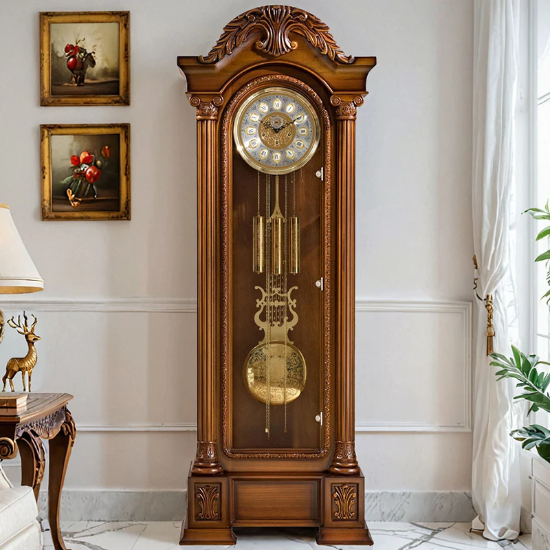 Helmler movement European floor clock living room mechanical four-tone living room ornament classical