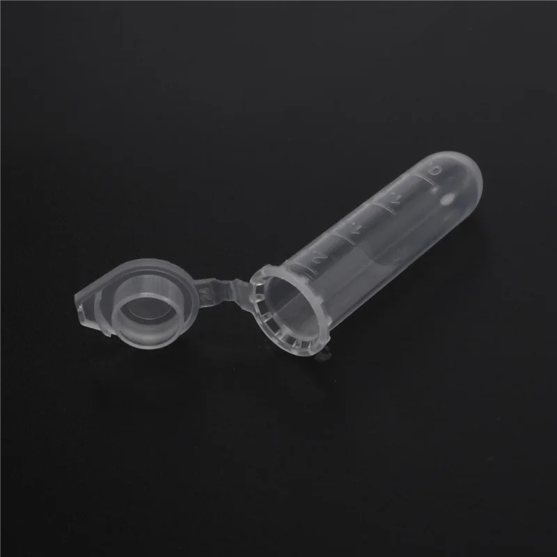 

500Pcs 2Ml Micro-Centrifuge Tube Test Tube Vial Clear Plastic Vials Container Snap Cap for Laboratory Sample Storage