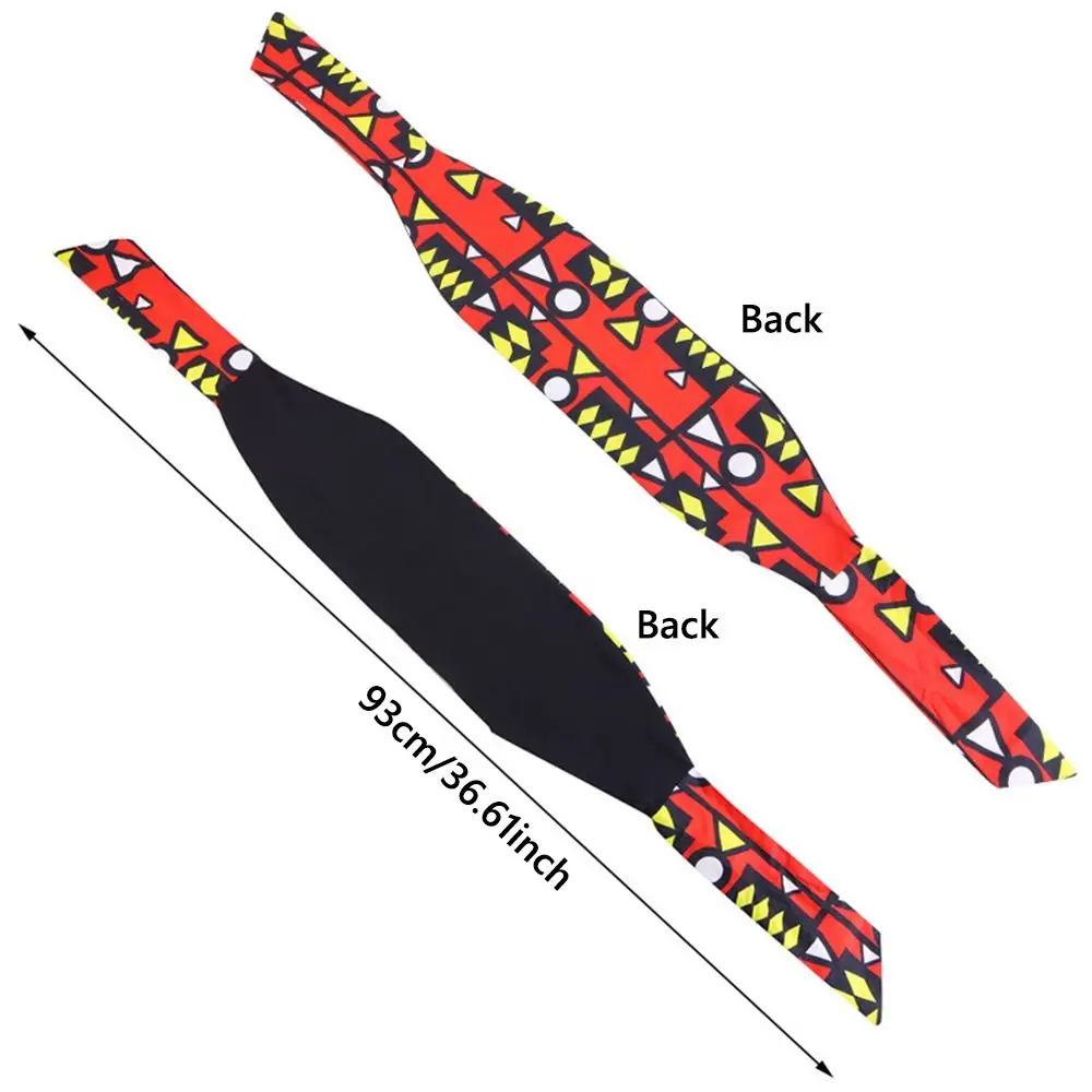 Vintage Wide African Print Headband Elastic Knotted Sports Yoga Headband Daily Wears Turban for Women - view 6