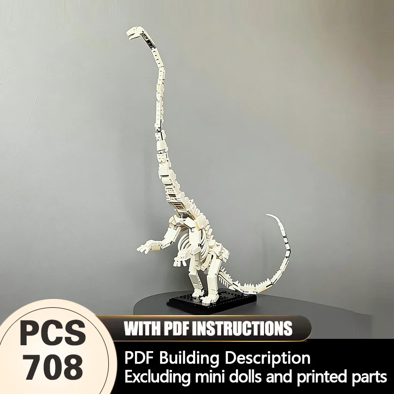 

Creators Animal Series Model MOC Building Bricks Barosaurus Skeleton Modular Technology Gifts Holiday Assemble Children Toy Suit
