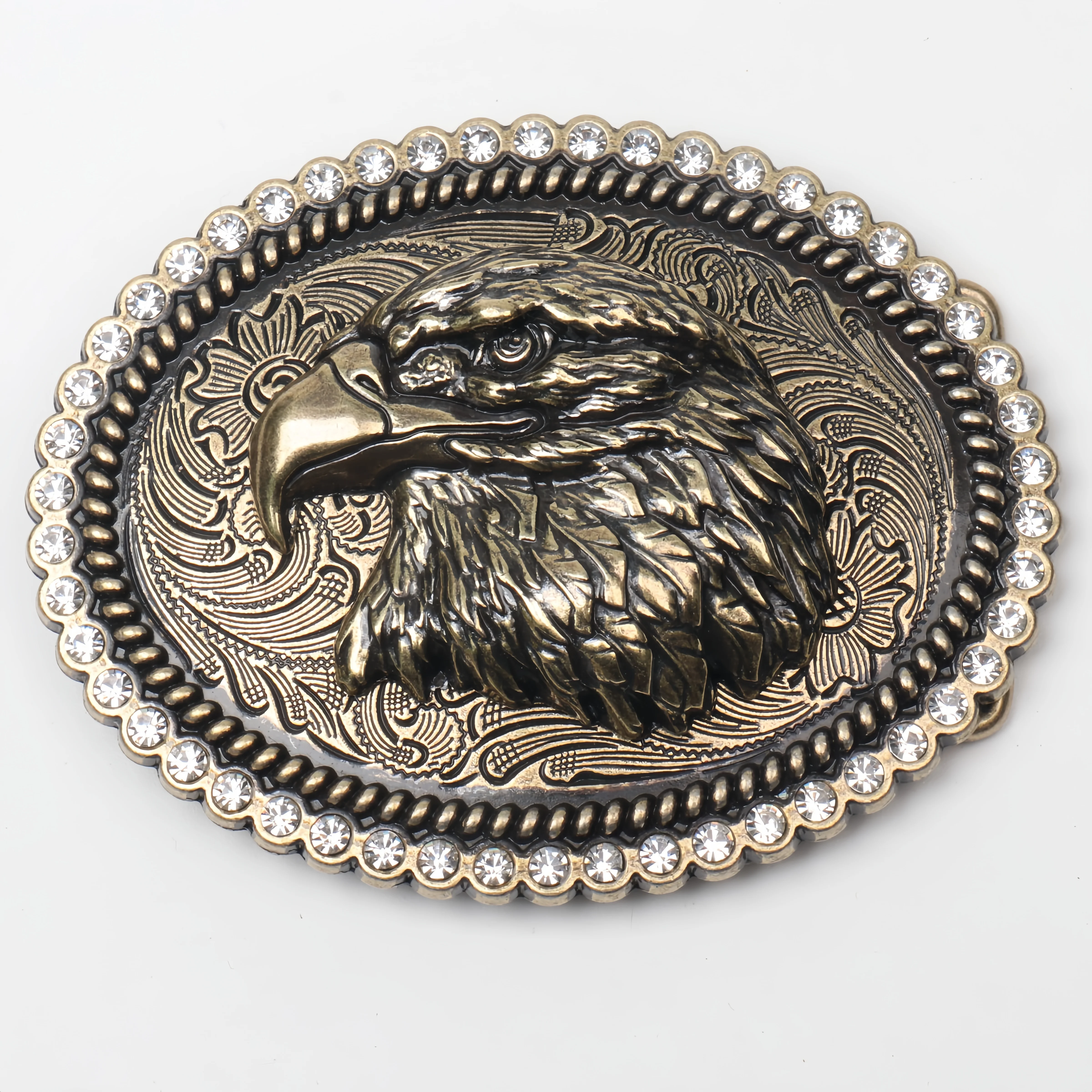 

A Belt Buckle Head - A Western Cowboy-Style Belt Buckle Head - A Metal Buckle Head