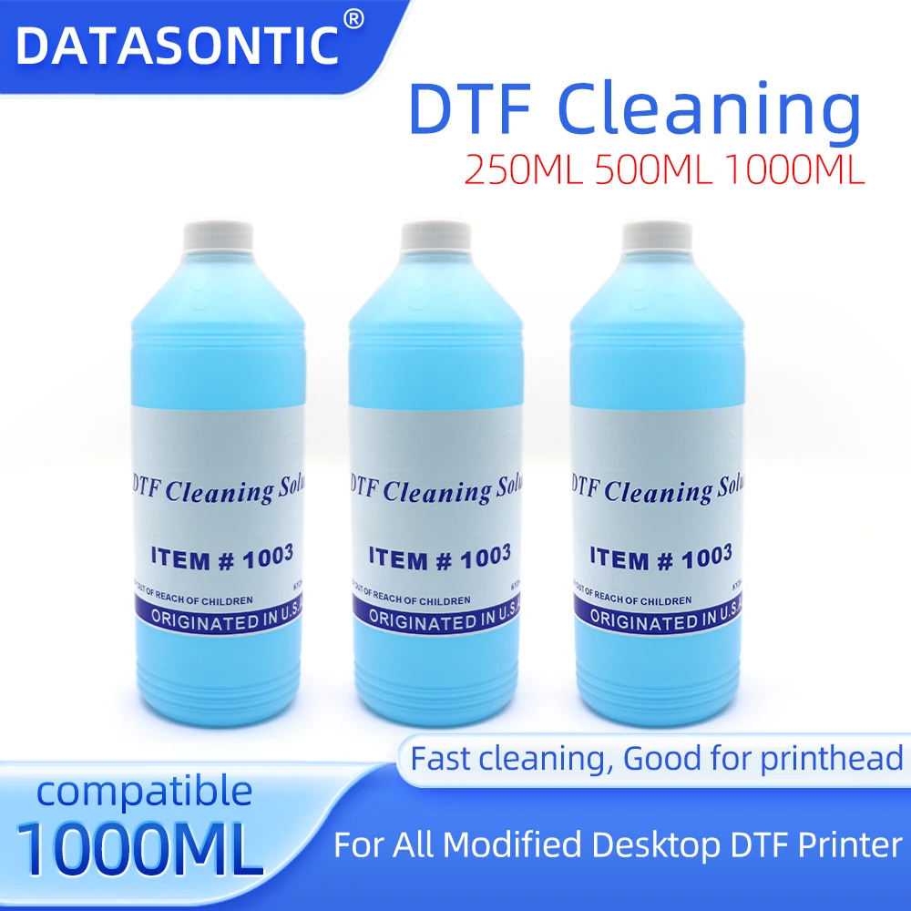 250ml 500ml 1000ML DTF Ink cleaning Solution for Epson DX4 DX5 DX7 L1800 L805 L800 1390 I3200 Printhead DTF ink cleaning Liquid