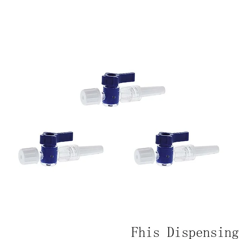 

Упаковка из 2 небольших двухходовых клапанов с прямым пластиковым мягким шлангом