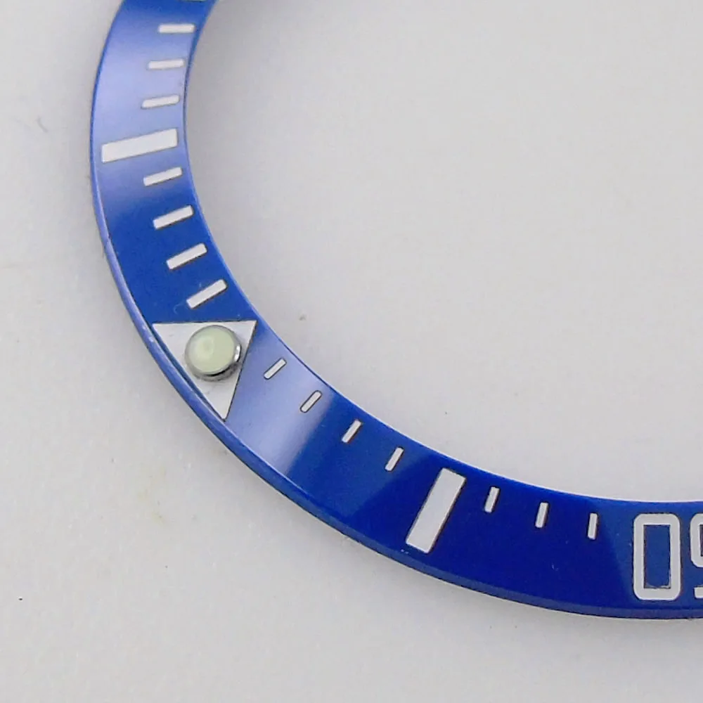 Slope 38mm/35.4mm Black Blue Watch Ceramic Bezel Insert for SUB Sea Watch Case Luminous Dot for Watch Maker Replace Accessorie