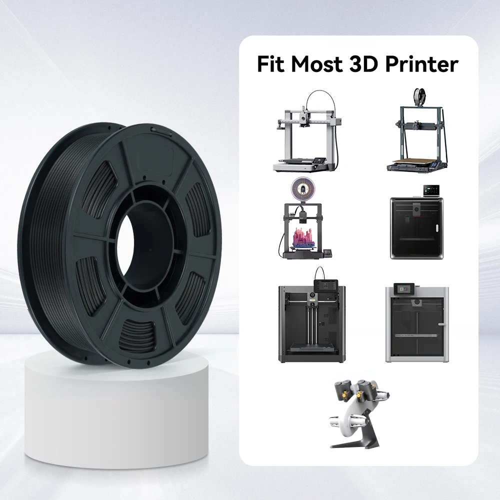 KINGROON Carbon Fiber PLA PETG Nylon Filament 1.75mm 0.3KG (NOT 1KG), High Strength PLA-CF PETG-CF PA-CF For 3D Printer, 300g view 6