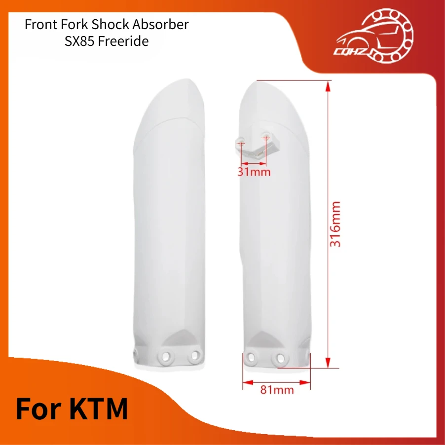 CQHZJ For KTM SX85 Freeride Motorcycle Front Fork Shock Absorber Guard Cover Wrap Protector Plastic Kit 250R 350 E-XC E-SX E-SM