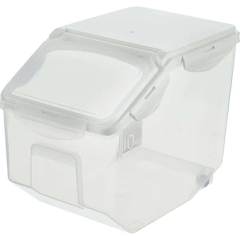 10/15kg Large-Capacity Rice Storage Bin, Kitchen Grain Storage Container, Airtight, Moisture-Proof Plastic Household Storage Box