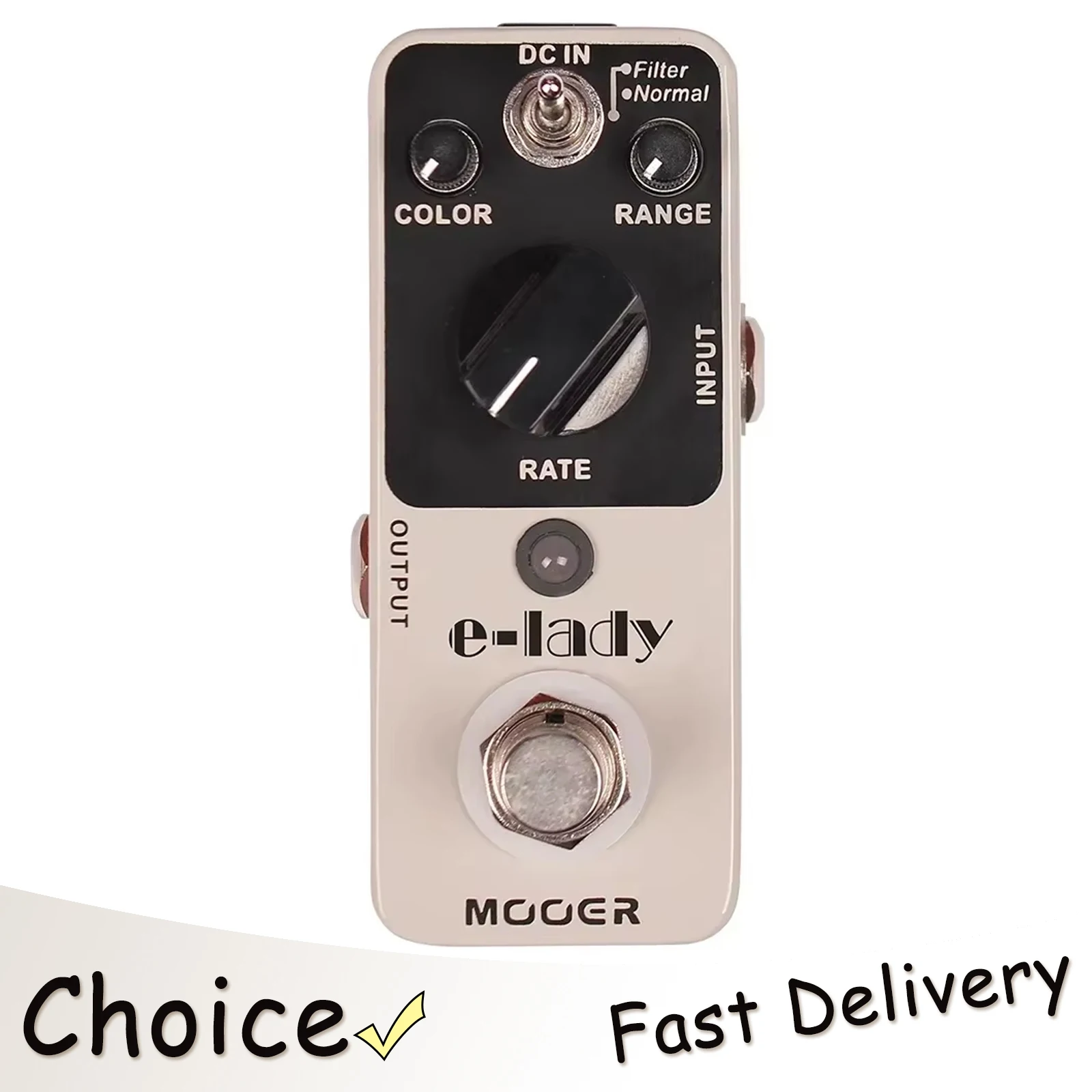 

Гитарная педаль эффектов MOOER E-Lady, аналоговый фленджер, 2 режима (Нормальный/Фильтр), True Bypass, MLF2, аксессуары для гитары