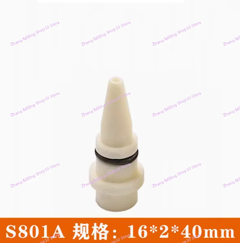 Aspirator Nozzle S801 Copper / White Ceramic 16*2*40mm for SODICK wire-cut EDM Machine