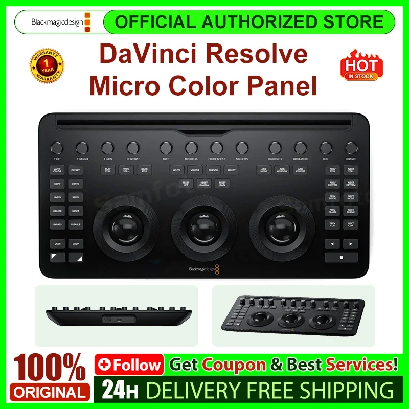 Blackmagic Design DaVinci حل لوحة الألوان الصغيرة لاستوديو التصوير الفوتوغرافي