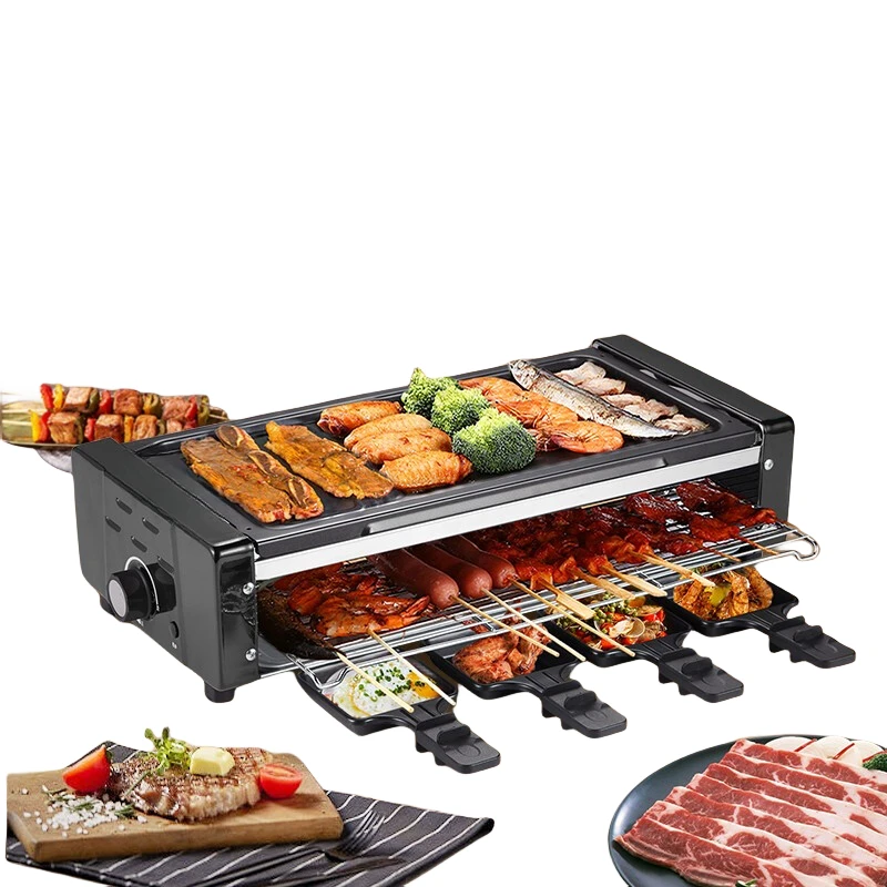 

Home Electric Grill and Griddle Combo for Smoke-free BBQ Experience Electric Bbq Electric Grill Indoor Grill 220V