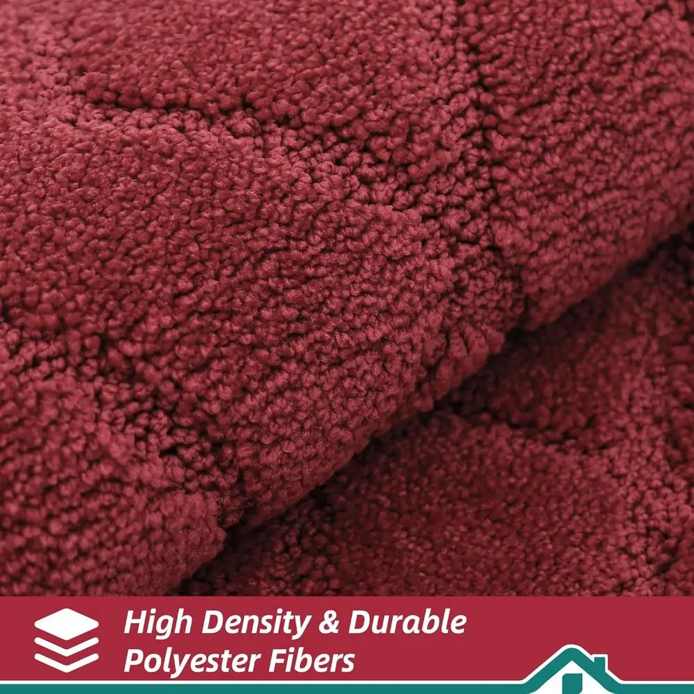 مجموعة من 2 سجادات مطبخ ناعمة قابلة للغسل، سجاد عداء غير قابل للانزلاق، سجاد أرضية ماص لسجاد المنطقة، الحوض، المدخل، الغسيل - 24 × 35 +