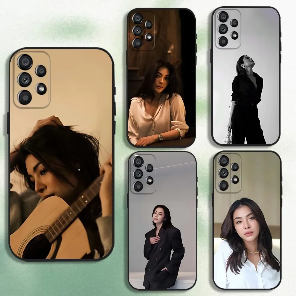 Peraya M-Malisorns Faye Phone Case For Samsung Galaxy A20,A21s,A22,A31,A32,A52,A53,A72,73,A80 Soft Black Cover