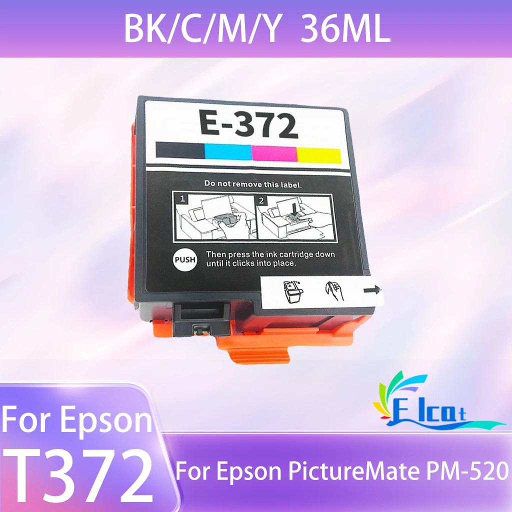 

Совместимый струйный картридж 372 T372 T 372, 4 цвета, совместимый с принтером Epson PictureMate PM-520 PM520
