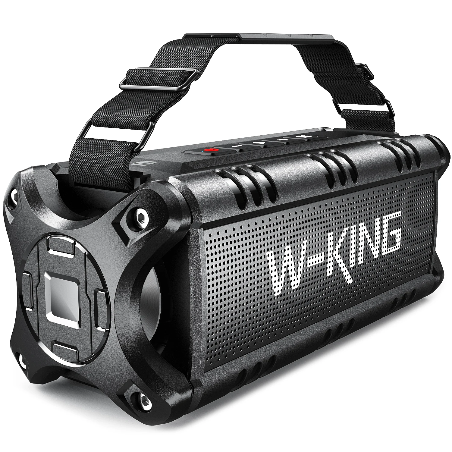 W-KING D8 Bluetooth-Lautsprecher, 50W RMS IPX6 Wasserdichter Lautsprecher, Kabelloser Bluetooth-Lautsprecher, Große Tragbare Party-Box für Zuhause, Outdoor, Strand, Schwimmbad