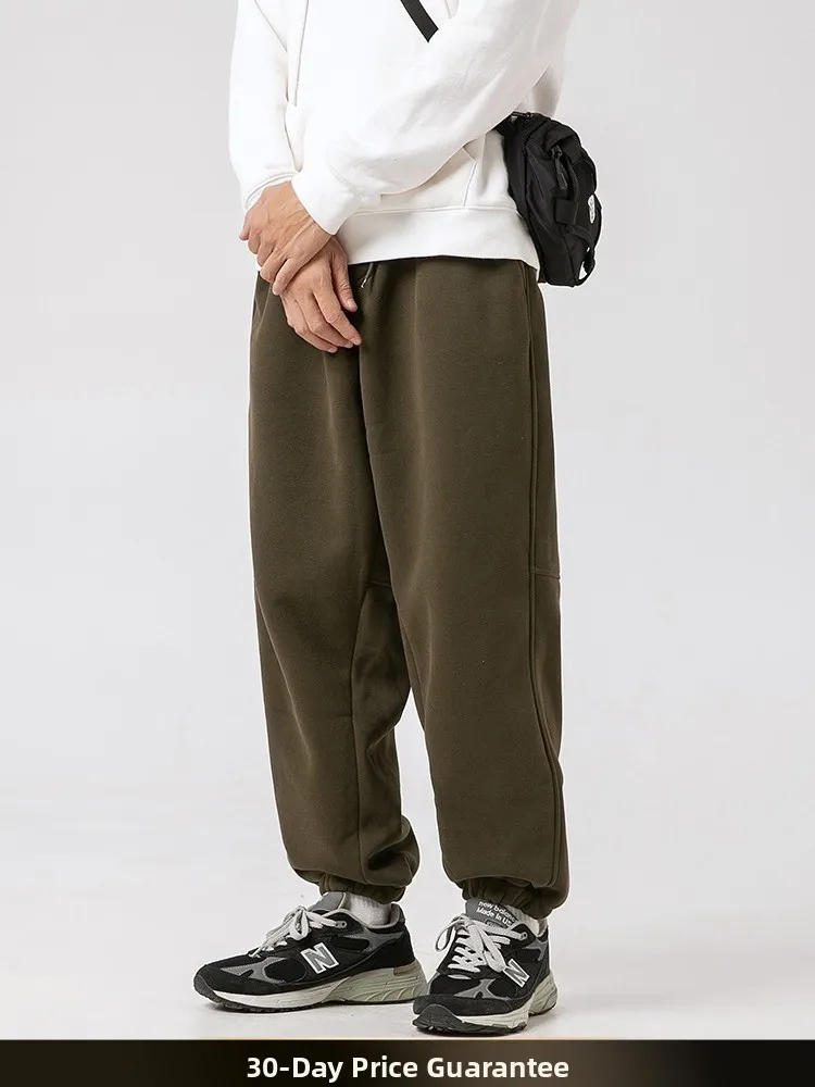 

NTED Spring Summer New Retro Japanese Sle Color Cuffed Sports Sweatpants Men Loose Versatile Couple Casual Long Pants...