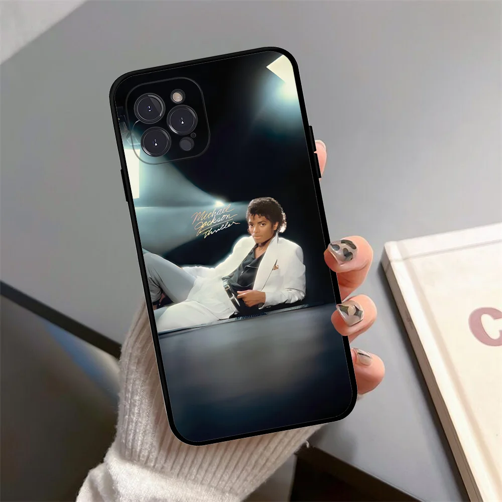 80er Jahre Pop Sänger M-Michael J-Jackson Handyhülle Silikon weich für iPhone 16 15 14 13 12 11 Pro Mini XS MAX Plus X Cover – Detail 10