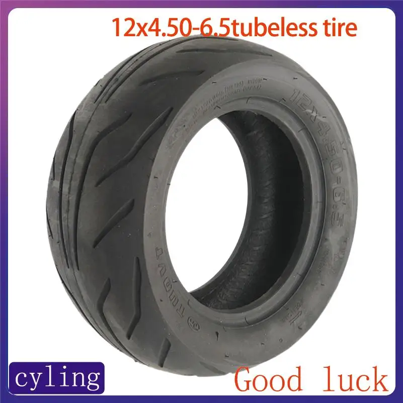 

New 12 Inch Tubeless Tires Size 12x4.50-6.5 for Electric Scooter Replacement and Upgrades