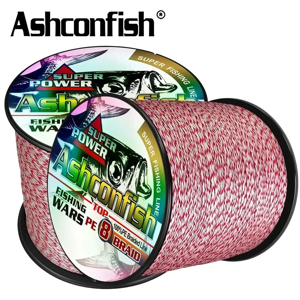 Ashconfish 300M 8 Strands 6-300LB Spot PE Braided Fishing Line Multifilament Super Strong Invisible Wire Mixed Color Braid Line
