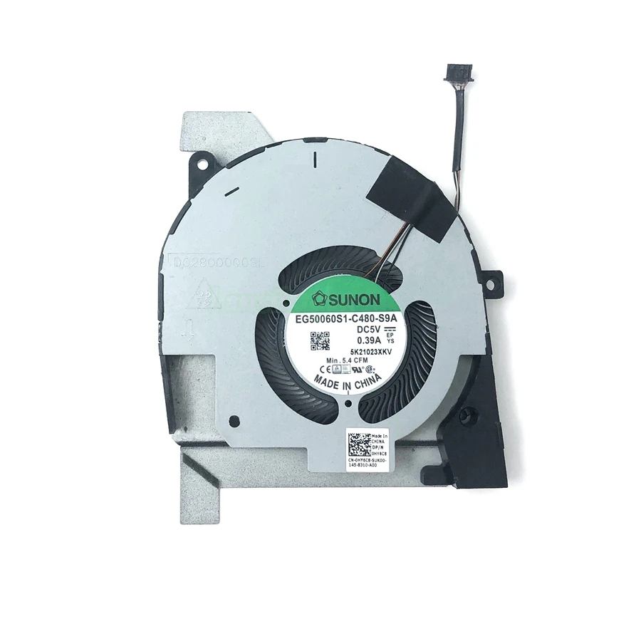 노트북 CPU 냉각 선풍기, DELL Latitude 5501 E5511 쿨러 라디에이터 EG50060S1-C480-S9A DC5V 0HY6C8 HY6C8 용, 신제품
