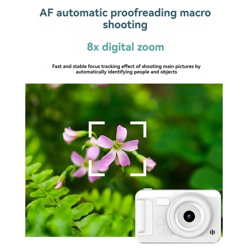 Câmera Digital 4K de Alta Definição, Selfie de Viagem CCD, Nível Inicial, Estudantes Pequenos, Campus, Fotografia