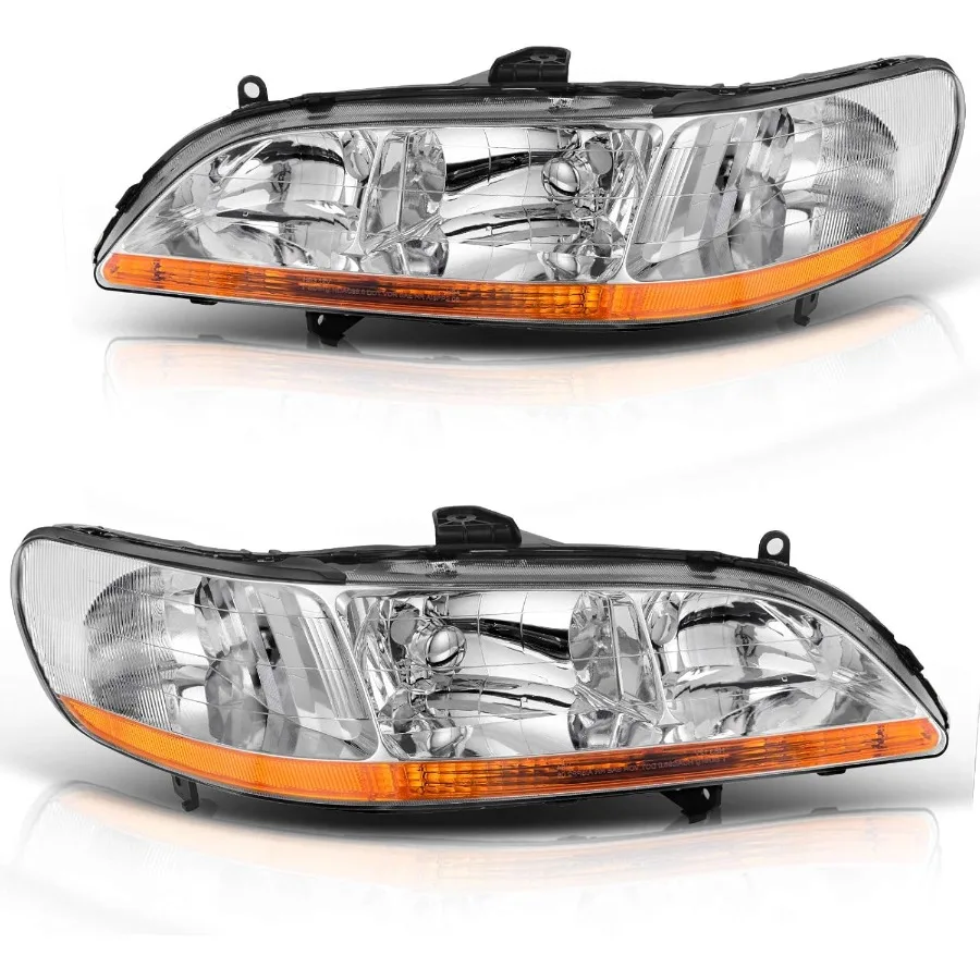 

Фара в сборе, совместимая с хромированным корпусом Accord 19982002, для улучшенной видимости ночного вождения и современного Ae