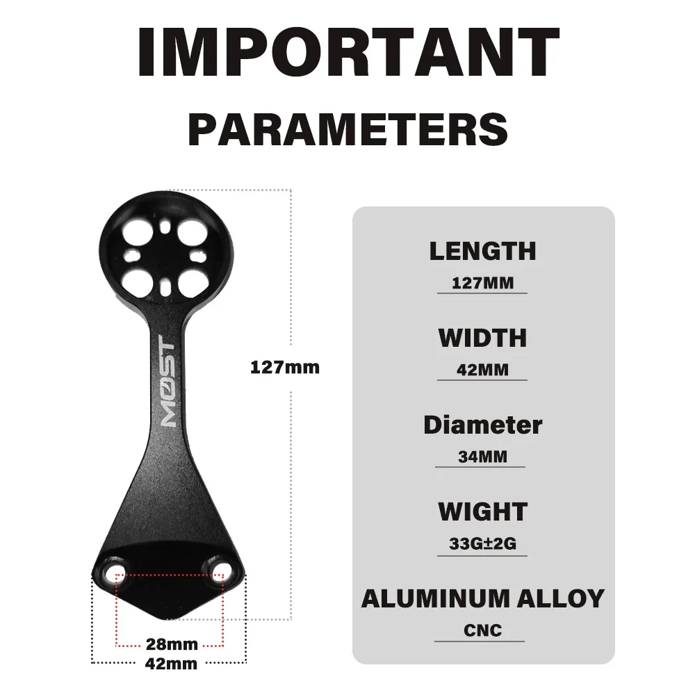 For DM F12/F14/F16 Road Bicycle Handle Computer Mount Suitable  Stand Garmin/Briton/Wahoo CNC Machining Aluminum Computer Stand