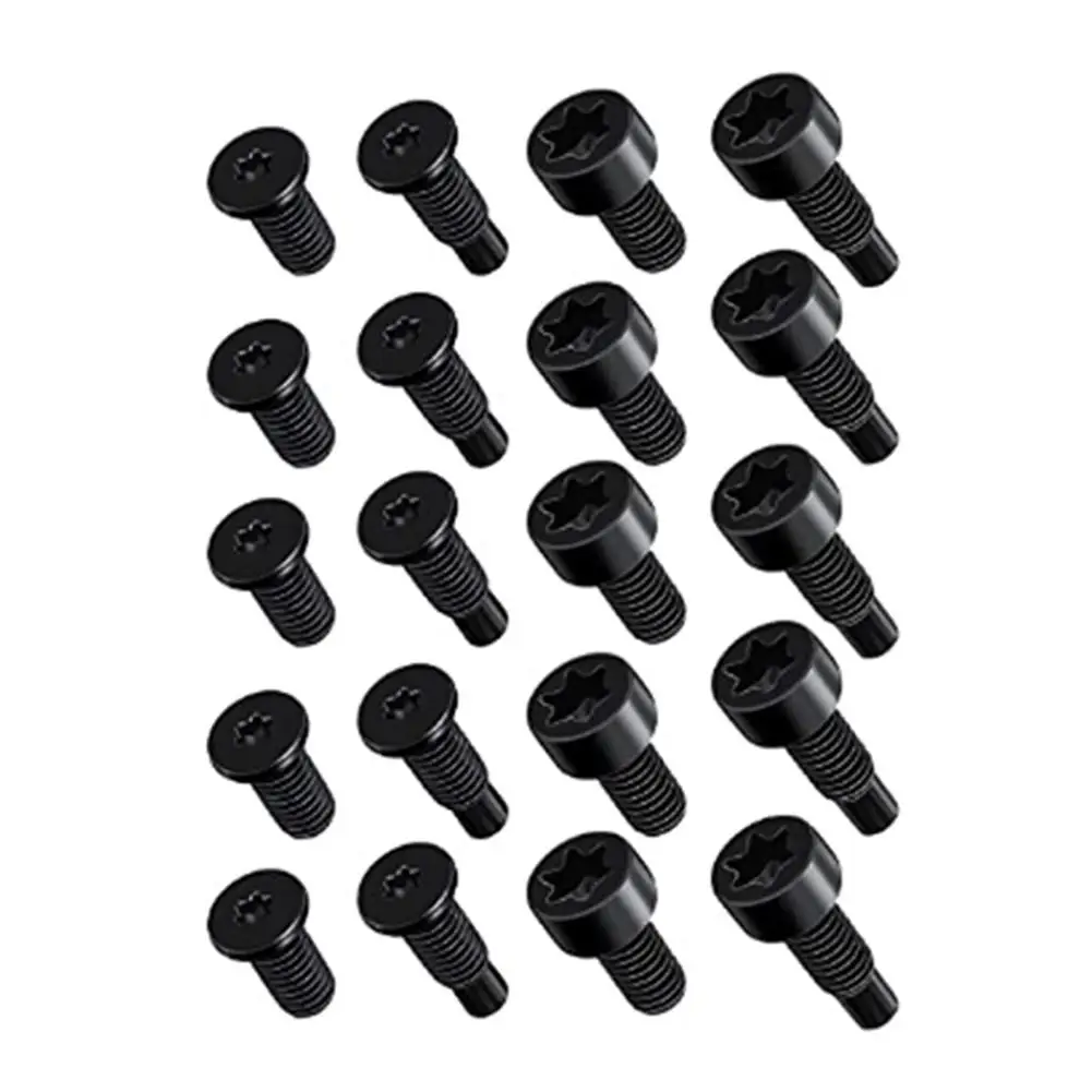 Chave de fenda inteligente preta para desmontagem de campainha, T5, T16 peças de reposição, hardware, doméstico, D3P8, 16 pcs, 20pcs