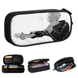 Saturo Gojo Jujutsu Kaisen Anime Pencil Case Pen Box Bags Student Large Storage studenti School Zipper Pencil Box