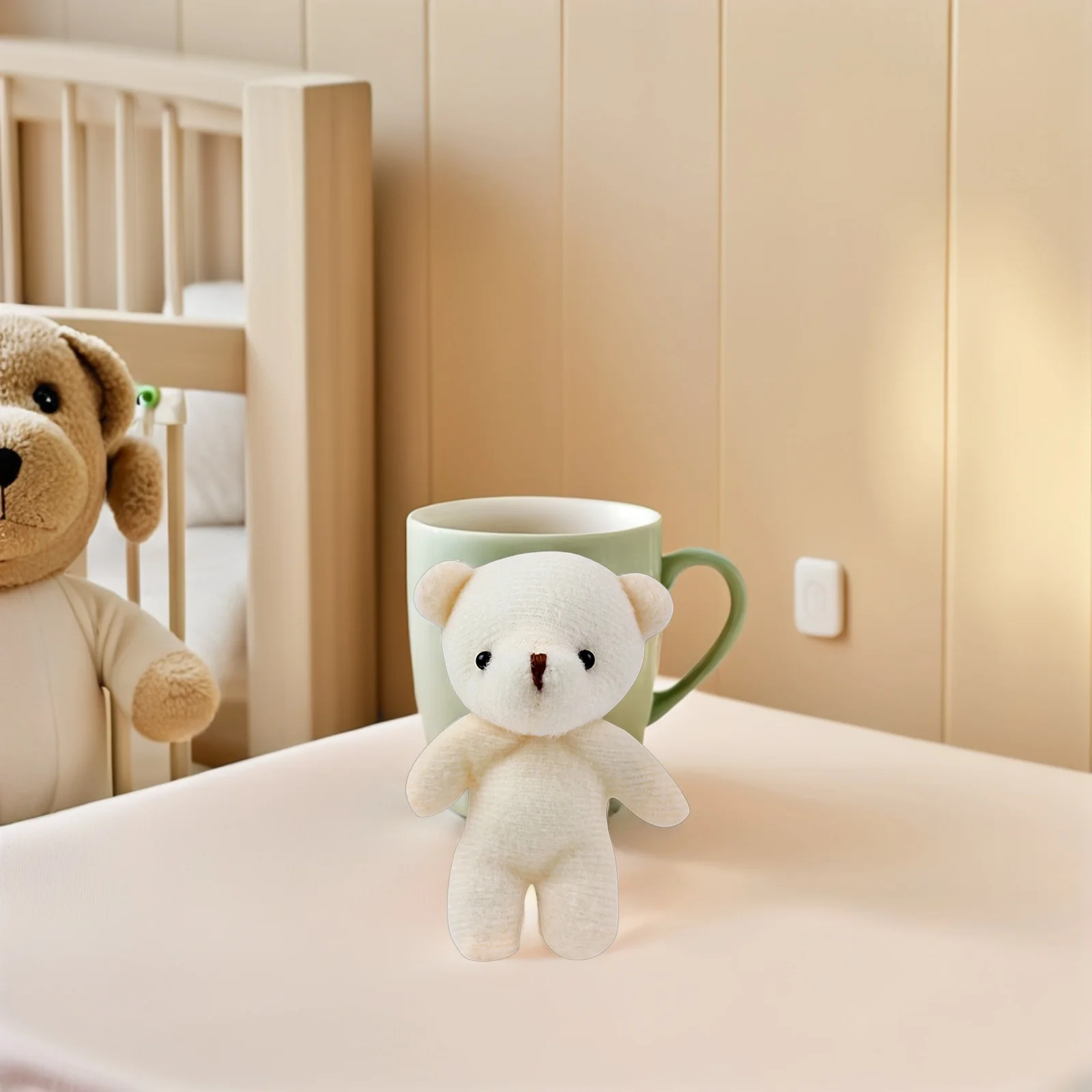 

20Pcs Mini Bear Stuffed Animal Soft Hanging Bears for Keys Purse Charm Bag Accessory Decor Valentine's Day Present Kids