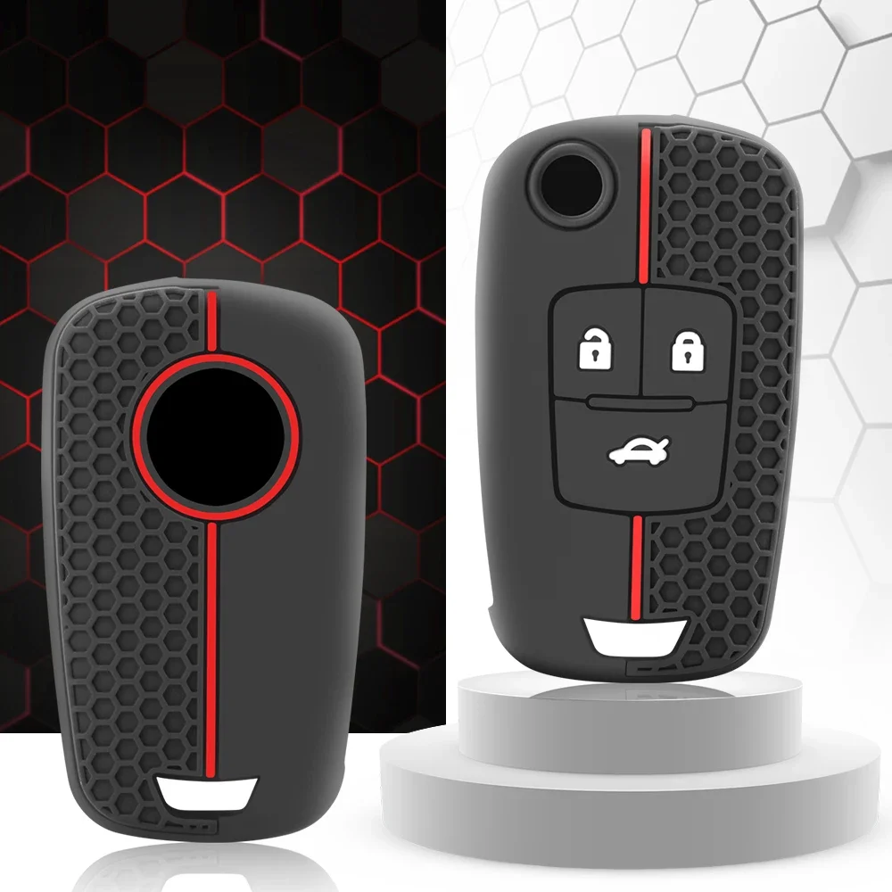 Silicone Car Key Case Protection for Chevrolet Cruze Aveo Trax Sail Malibu Captiva Opel Vauxhall Astra J Corsa Insignia Mokka