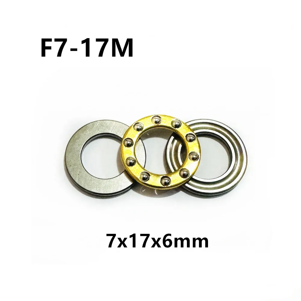 F7-17M 7x17x6mm Axial Ball Thrust Bearing Surface Plane Hrust Ball Bearings High Quality