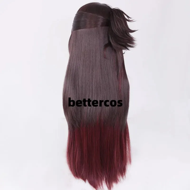 

HSR Fugue Tingyun Cosplay Wig 80cm Long Hair Brown Red Layered Gradient Wig Anime Cosplay Heat Resistant Synthetic Wigs CVFB2025