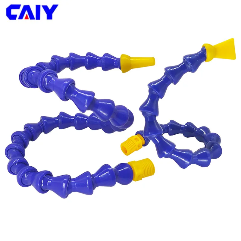 

1/4" 3/8" 1/2" Male Thread Plastic Flexible Water Oil Coolant Pipe Hose For lathe Engraving Machine Tools CNC Machine