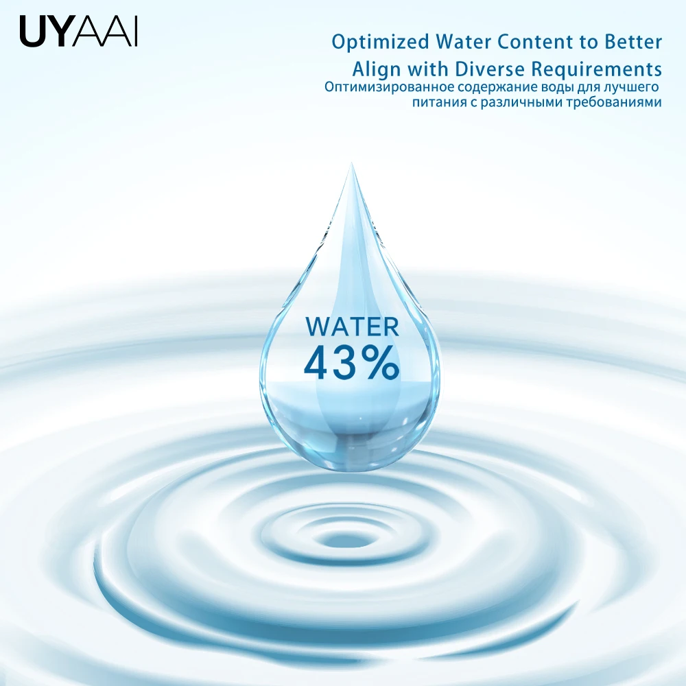 Silicone Hydrogel 10Pcs 1 Day Contact Lenses for Eyes Daily Lens With Diopters 43% Water Content UV Block Lenses High Comfort