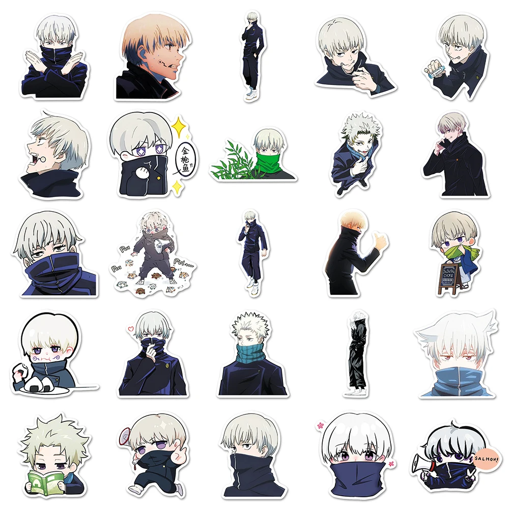 10/30/50pcs Cool Anime Jujutsu Kaisen Inumaki Toge Cartoon Stickers Decals Waterproof Graffiti Notebook Phone Laptop - view 6