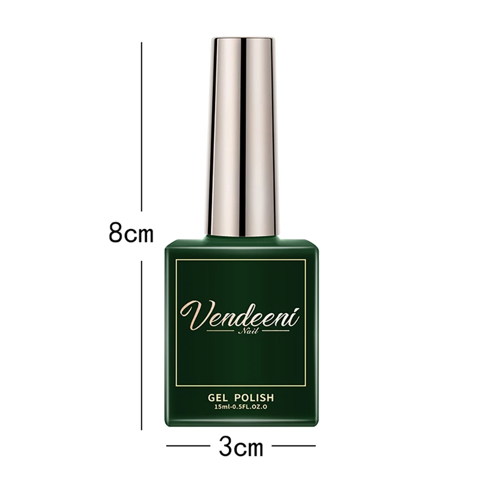 Set de esmalte en gel magnético ojo de gato Vendeeni 9 colores, UV LED, removible, con exhibidor 6