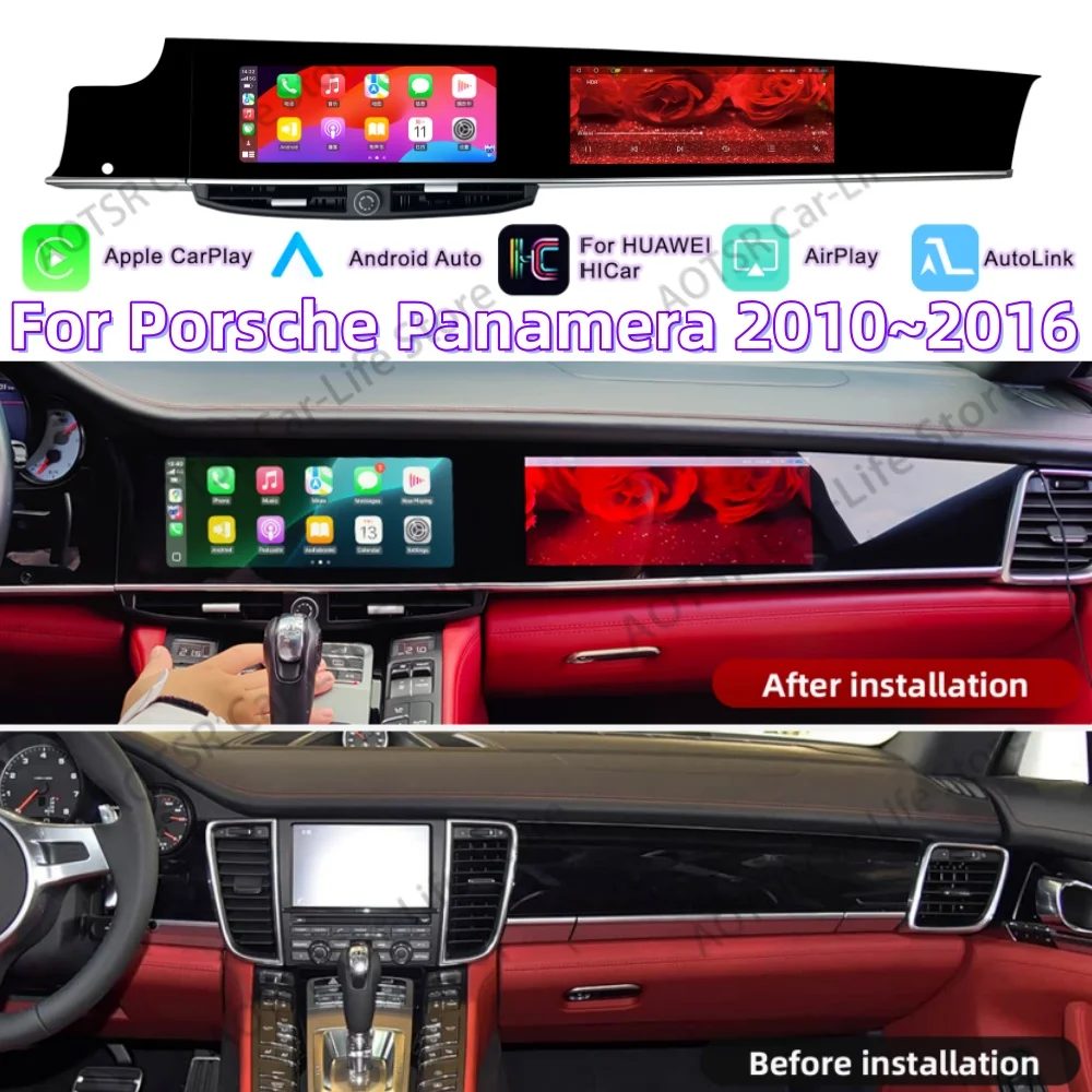 Body Kit Modified Parts For Porsche Panamera 2010~2016 Android Radio Stereo Dashboard Panel Modification Car Instrument Display