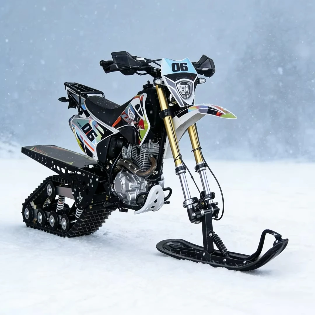 2026 New 300cc Snowmobile Adults 2-Wheeler Off-Road Snow Bike All-Terrain Winter Outdoor Sports Motorized Snow Mobile