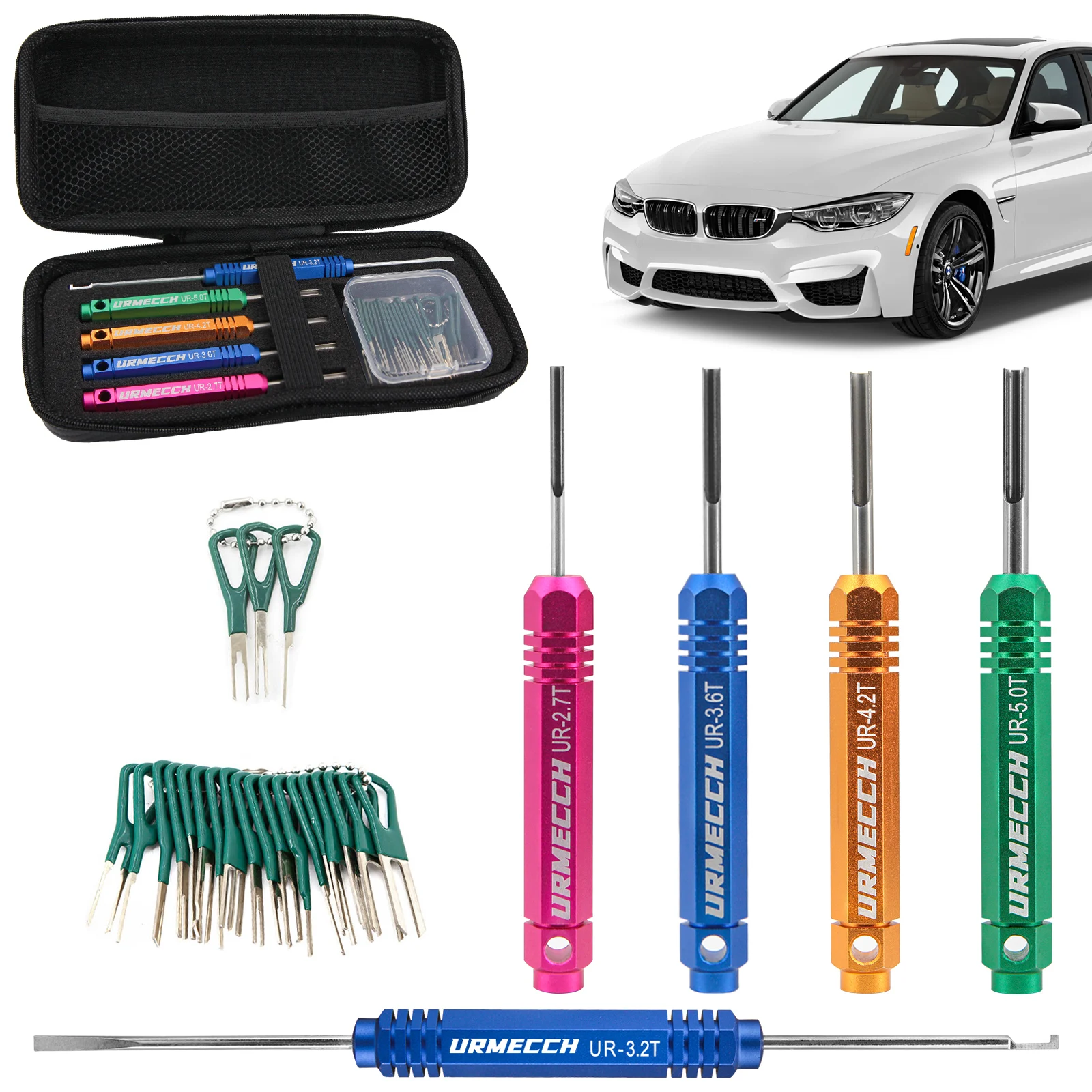 Car Terminal Removal Tool Kit Deutsch Wire Plug Connector Pin Extractor Puller Releasefor Car Terminal Plug DT DTM DTP Series