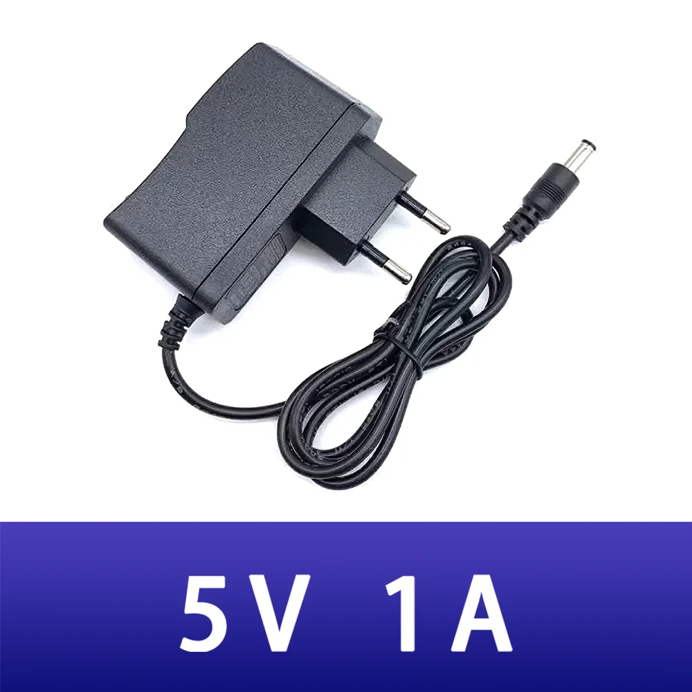 1PCS AC DC 5V 1A Power Adapter EU AU UK US 100V-240V Converter Adapter 5Volts 1000mA Power adapter 5.5mm x 2.5mm For CCTV LED