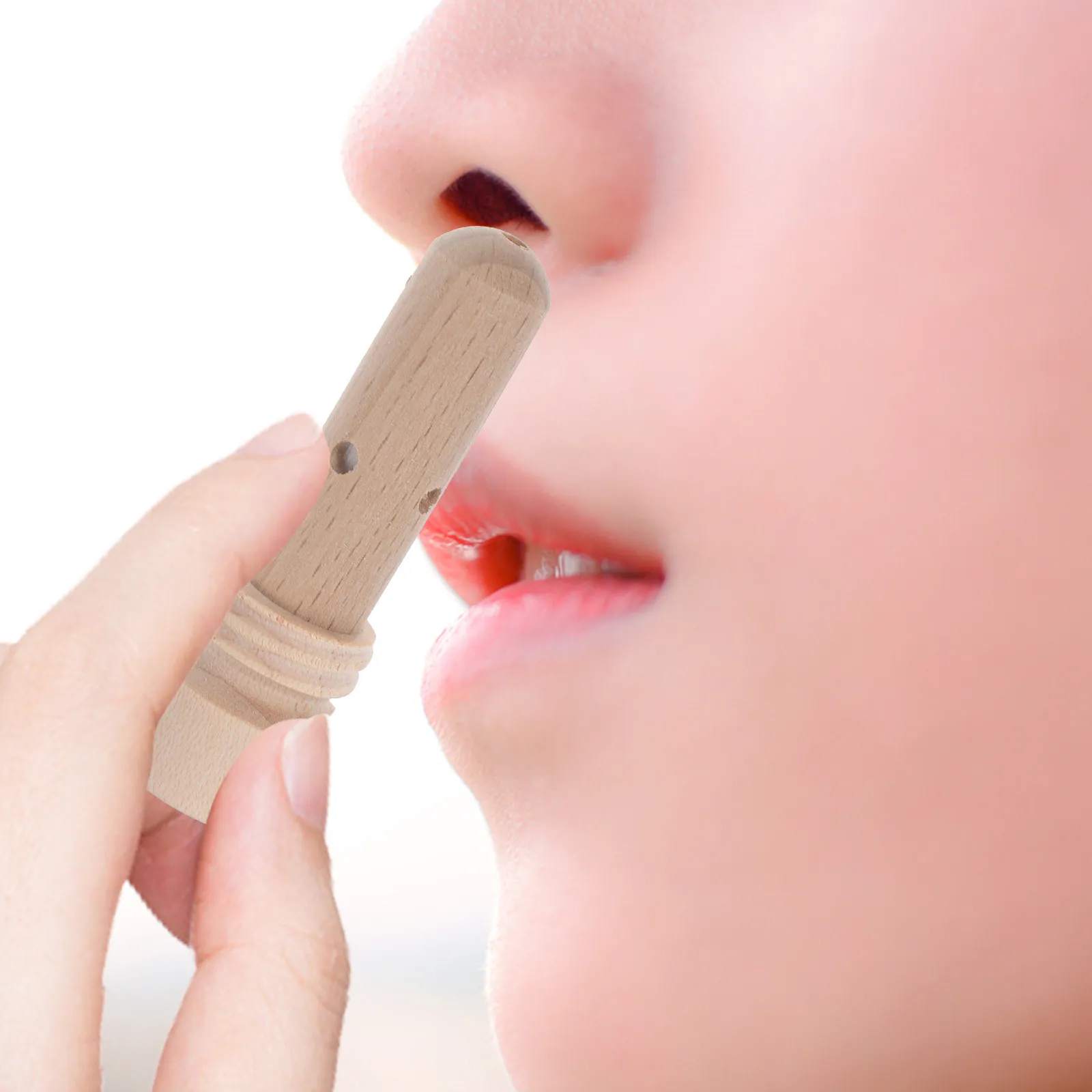 

Wooden Nasal Stick for Essential Oils Aromatherapy Fragrance Sniffing Stick Portable Reusable Cotton Wick Design Eco