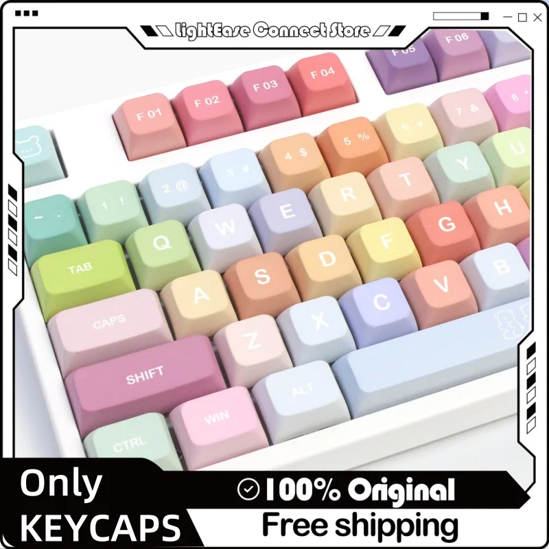 New Teddy Bear Gummy Keycap Xda Height Pbt Material Supports Heat Sublimation Customized Personalized Mechanical Keyboard Cap