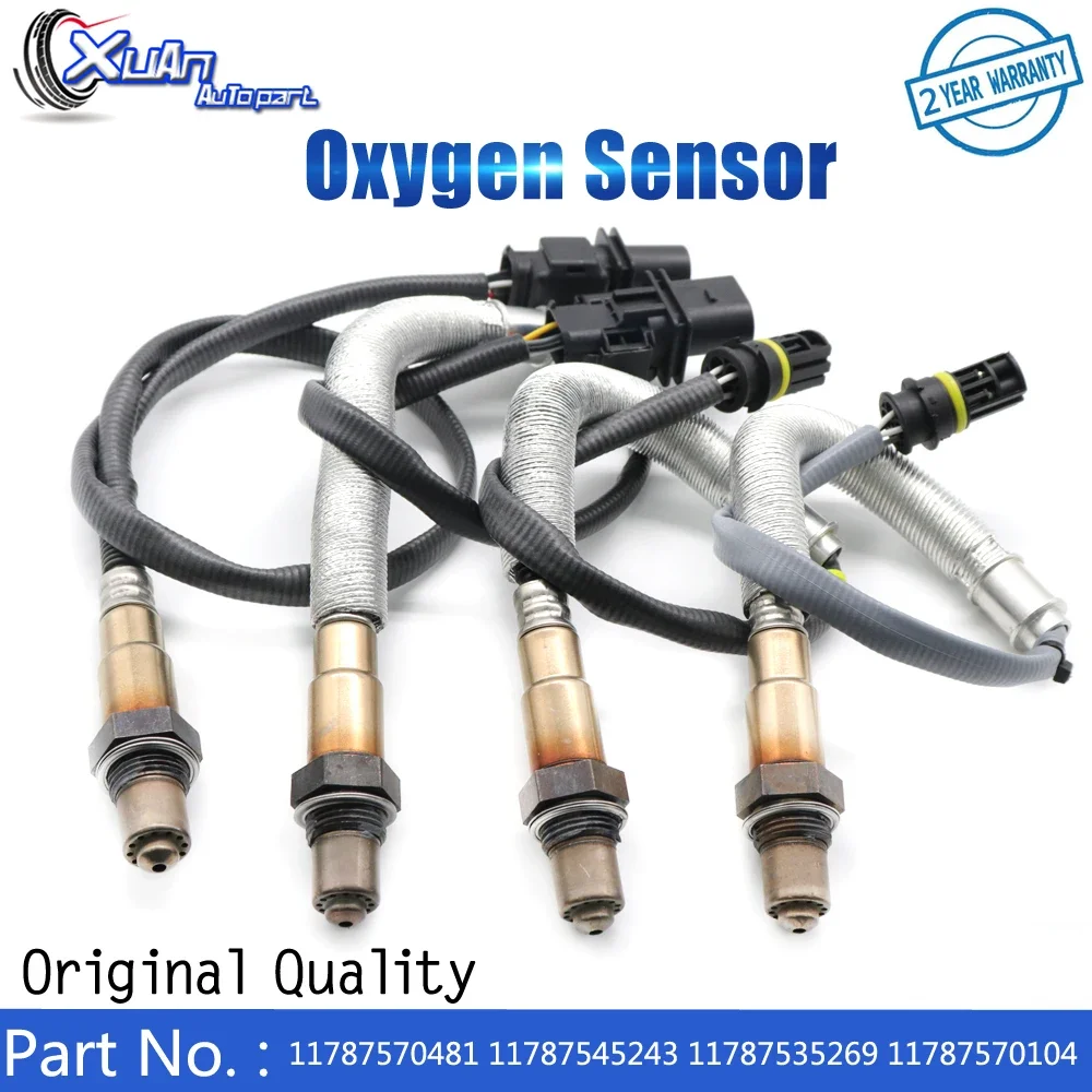 

XUAN 4pcs 11787570481 11787545243 11787535269 11787570104 Upstream down Lambda Probe O2 Oxygen Sensor for BMW 1 3 120i 320i E90