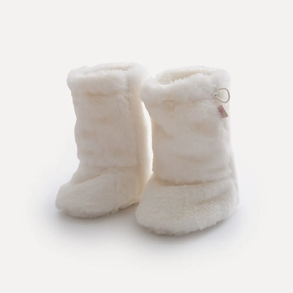 Cute Thickened Newborn Baby Socks Solid Color Warm Kids Floor Socks Anti-slip Children's Sleeping Sock Winter