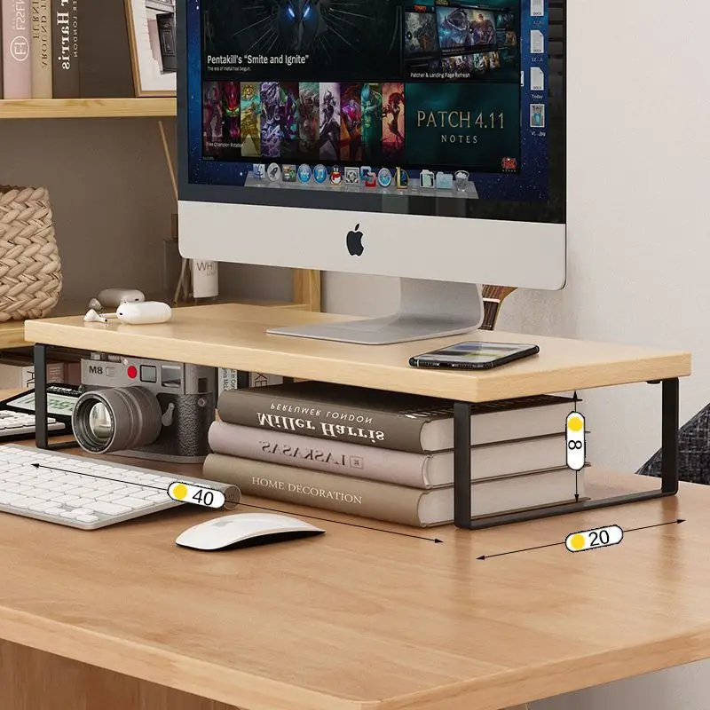 Computer Monitor Elevated Monitor Base Home Office Storage Rack Computer Desktop Storage Rack Office Storage Supplies