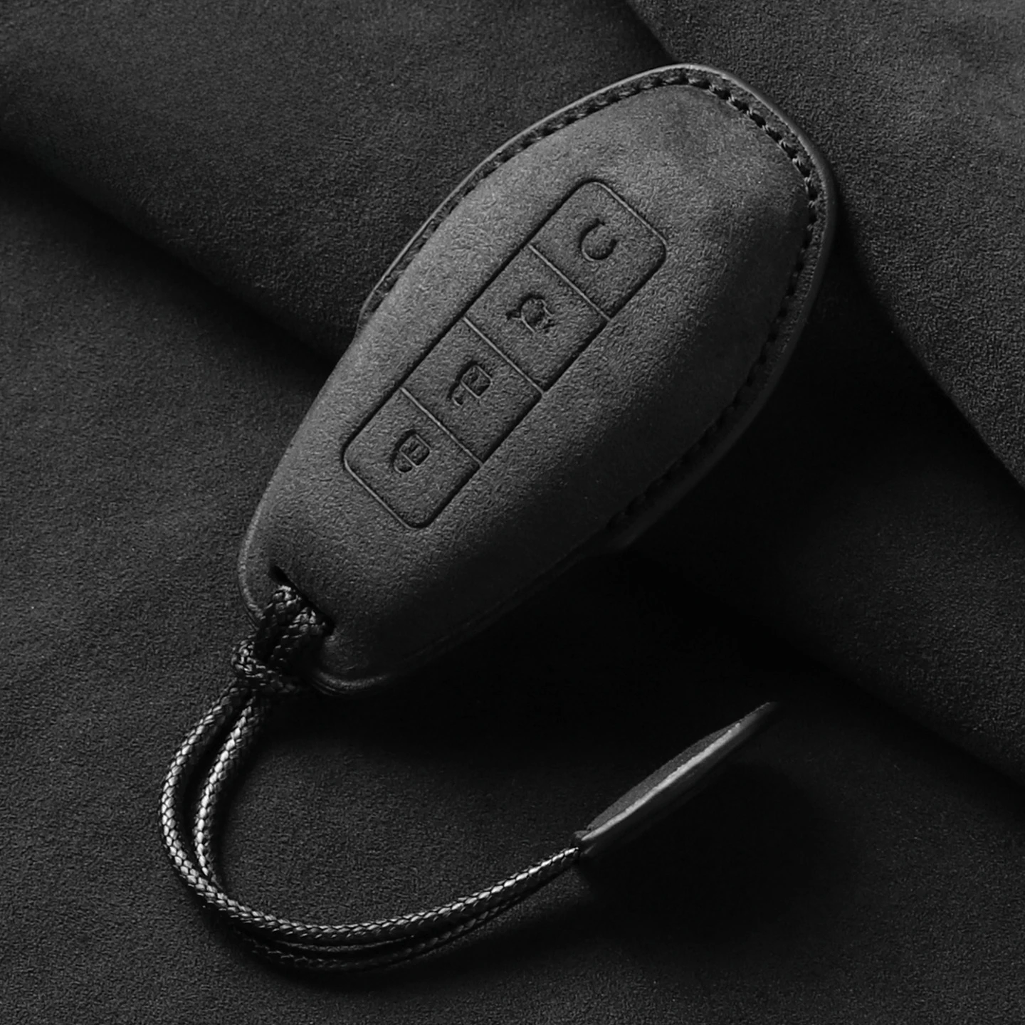 

Premium Alcantara Key Case for 2025 DENZA N9/Z9 Slim Design with Integrated Card Holder
