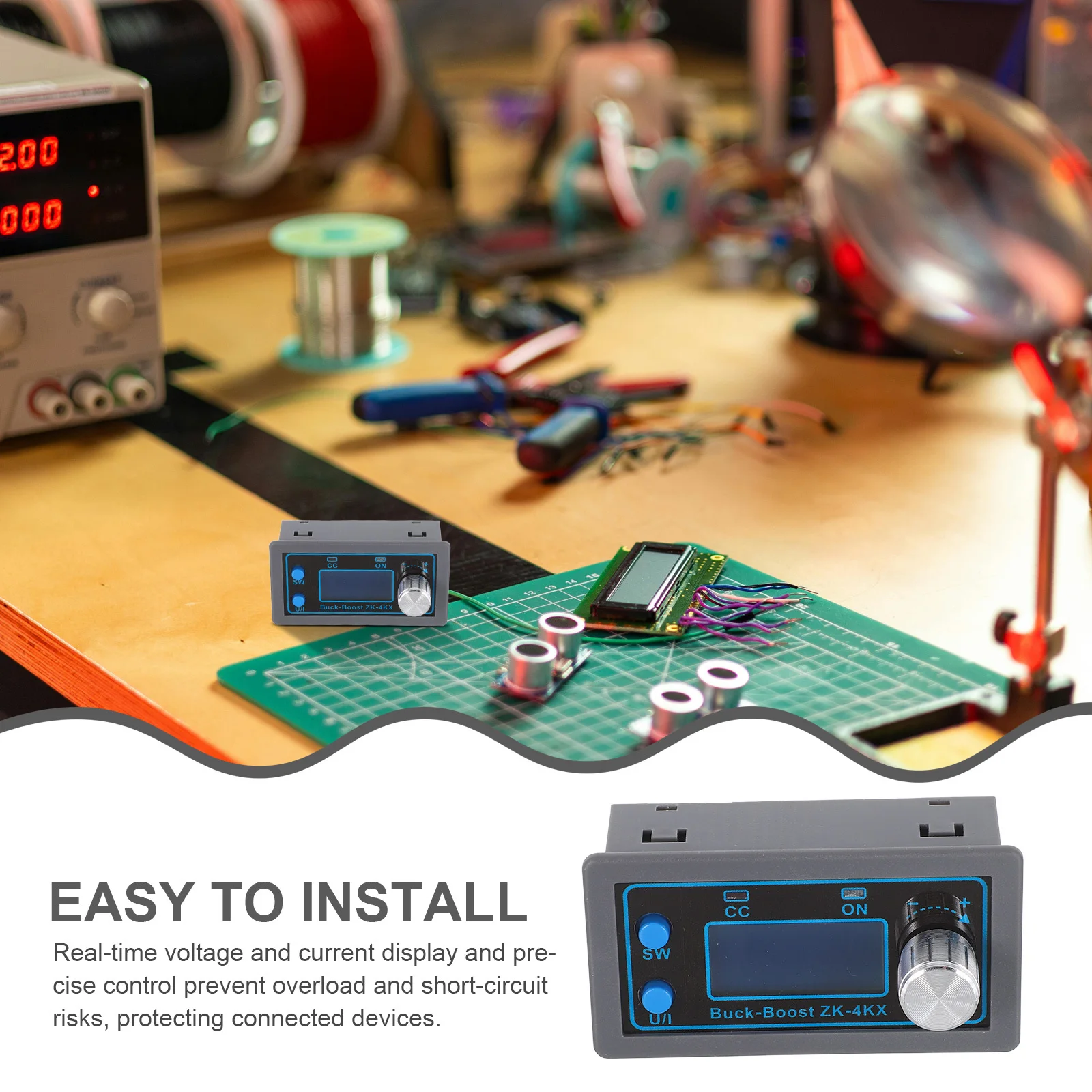 Regulador de voltaje CC programable de 35W, módulo de potencia ajustable, convertidor de alta potencia para uso Industrial de laboratorio electrónico