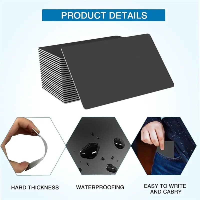 N93RNEW! Can Be Used For Security 60Pcs Black Card Ntag215 Chip Label Electronic Access Control Smartphone Business Card