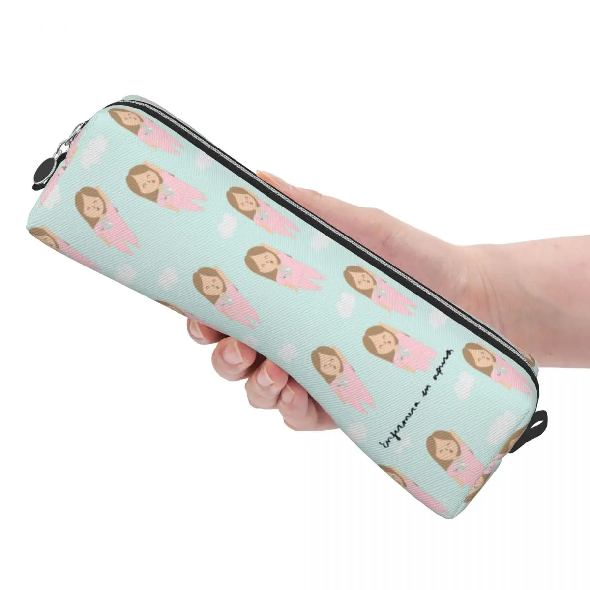 Enfermera En Apuros พยาบาลรูปแบบดินสอสนุกปากกากระเป๋านักเรียนความจุขนาดใหญ่นักเรียนโรงเรียนของขวัญ Pencilcases